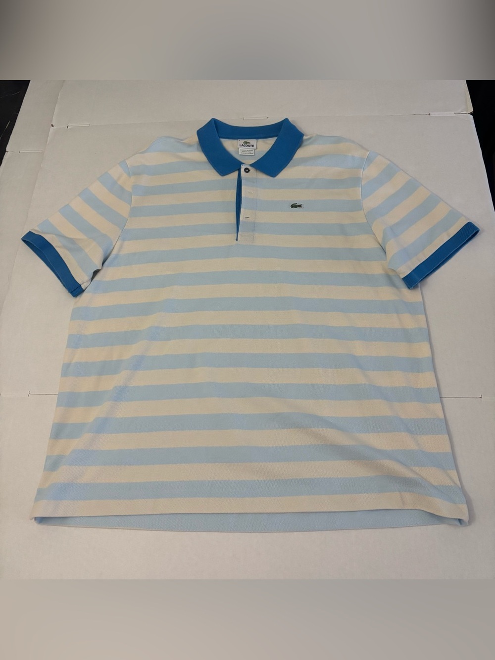 Lacoste Men's Striped Polo Shirt Size L